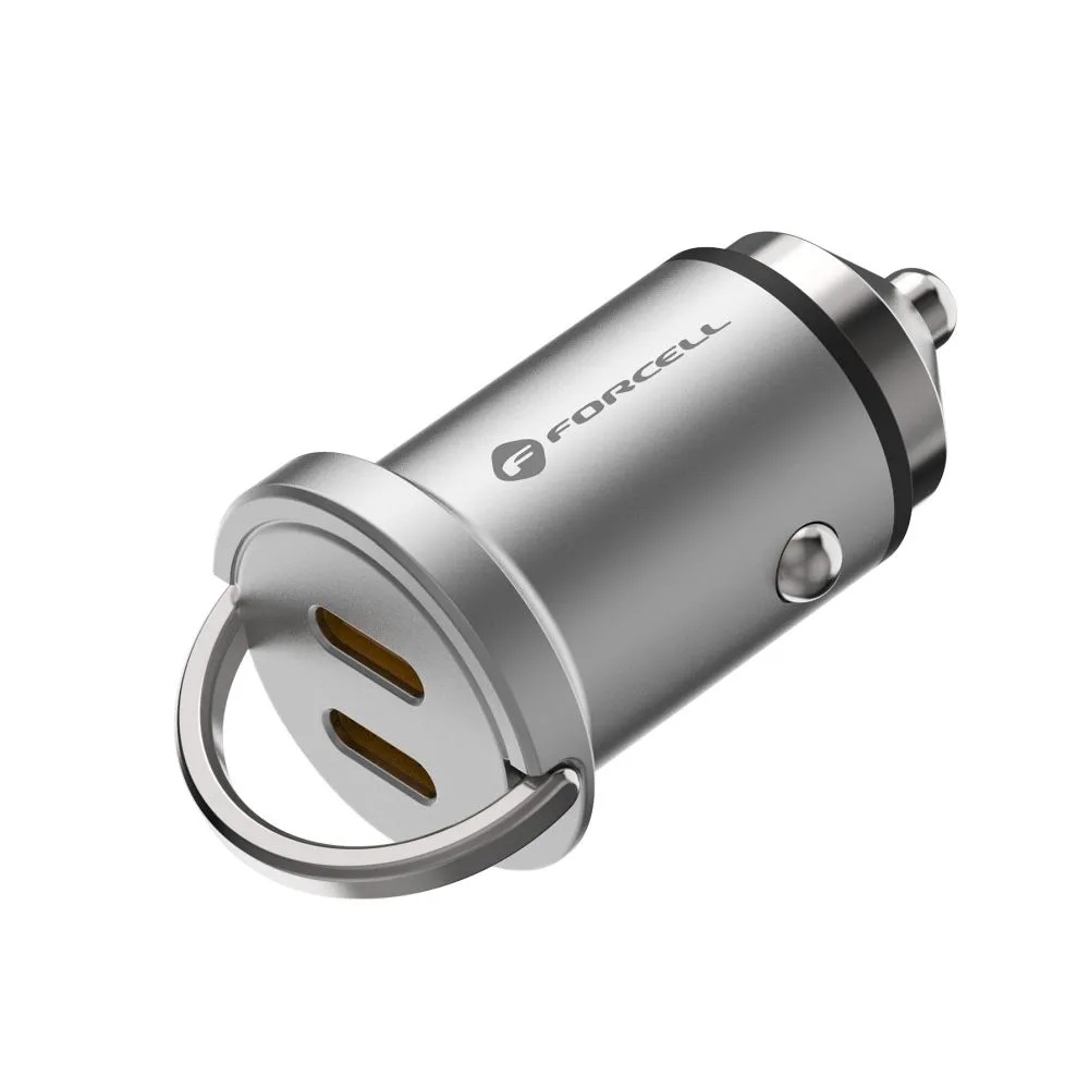 Forcell auto adapter F-Energy Mini 2 x USB C