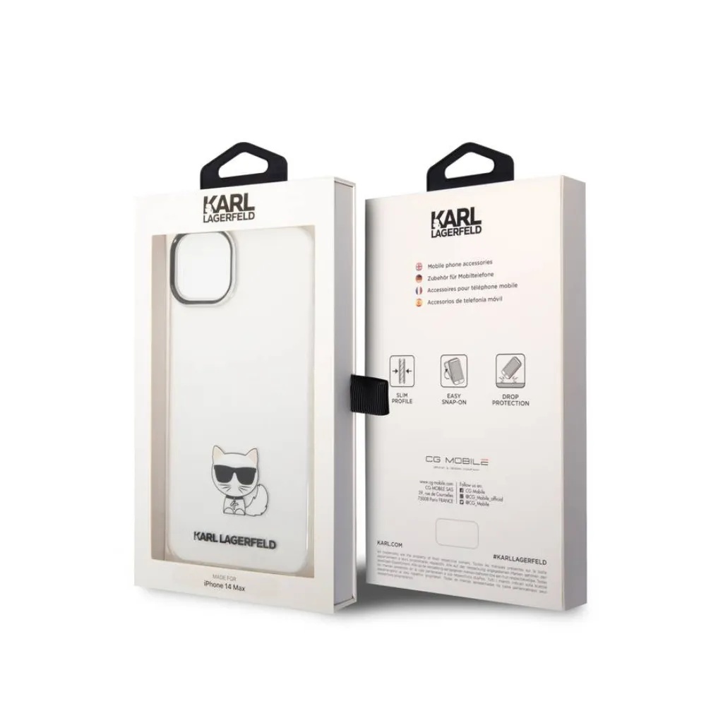 Karl Lagerfeld maska Choupette Black Camera Outline