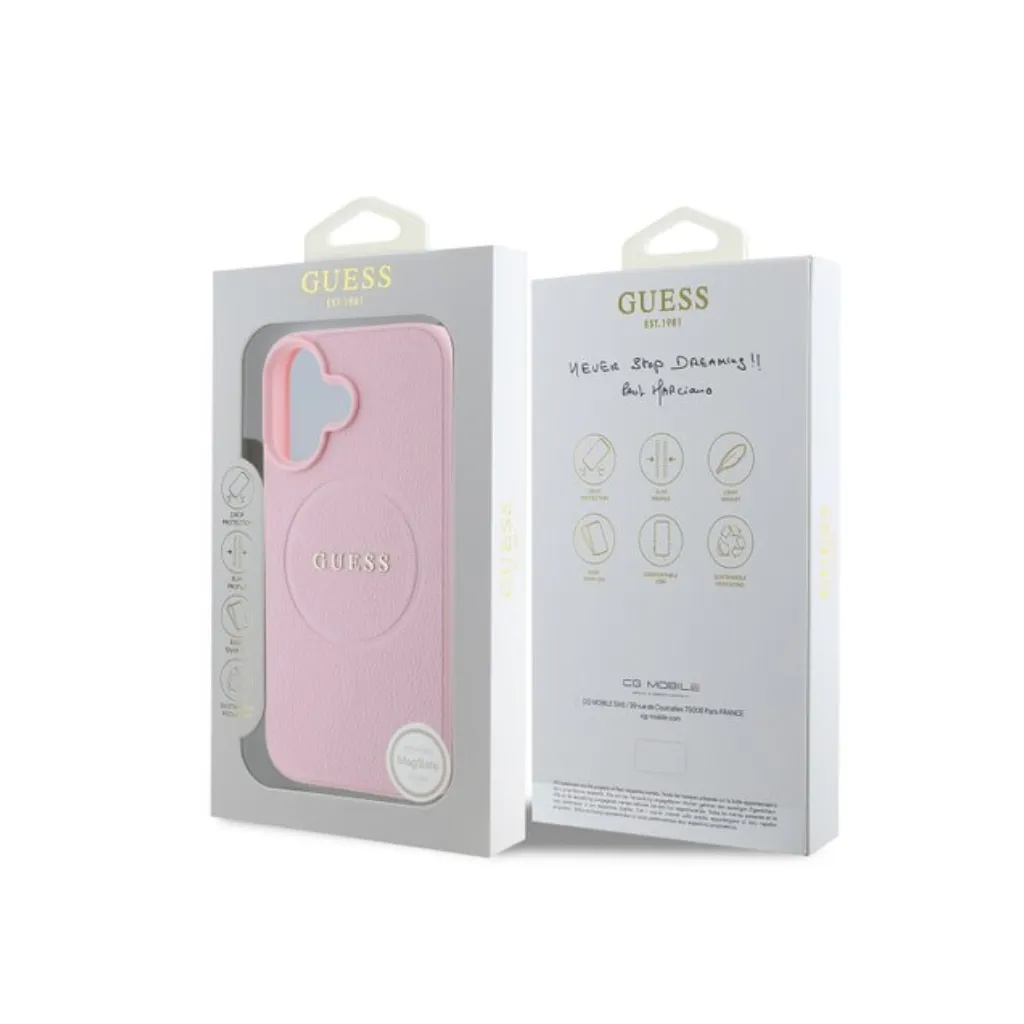 Guess maska MagSafe Grained Gold Ring 04.webp