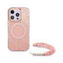 Guess maska MagSafe Electroplated Flowers Beads Strap_02.webp