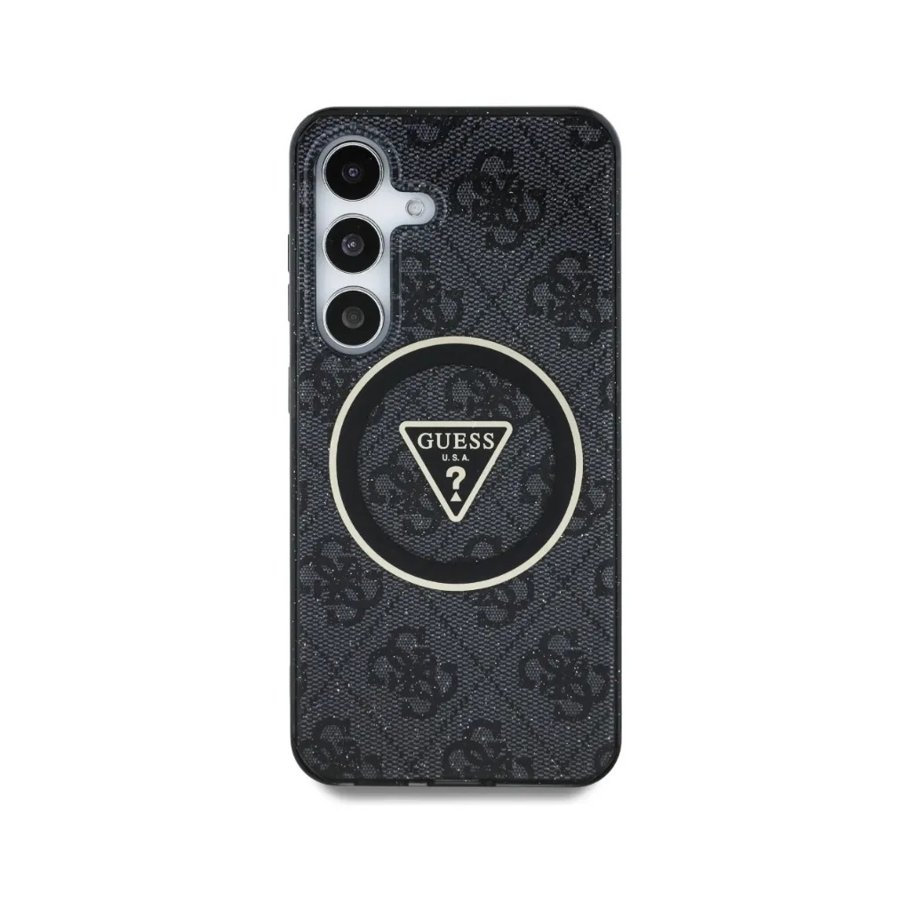 Guess maska MagSafe 4G Pattern Gold Ring Glitter