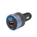 Forcell auto adapter F-Energy 2 x USB C + USB 65W