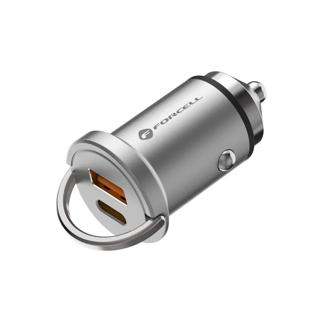 Forcell auto adapter F-Energy Mini USB C + USB