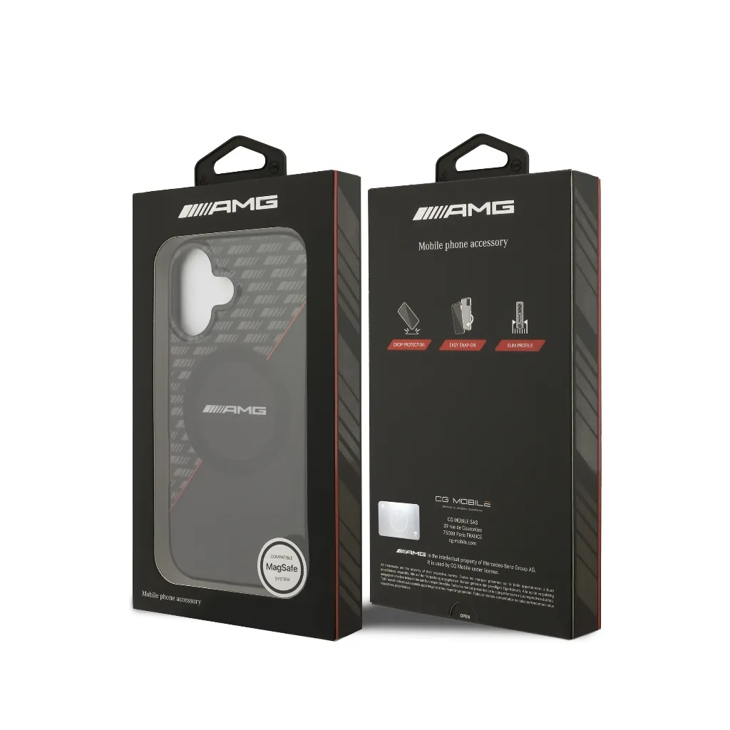 AMG maska MagSafe Double Layer Transparent Rhombs