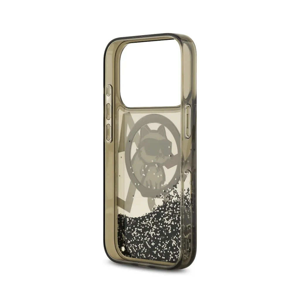 Karl Lagerfeld maska MagSafe Choupette Liquid Glitter