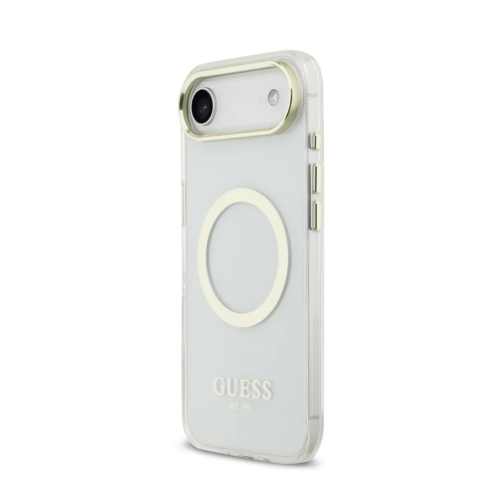 Guess maska MagSafe Gold Outline & Logo