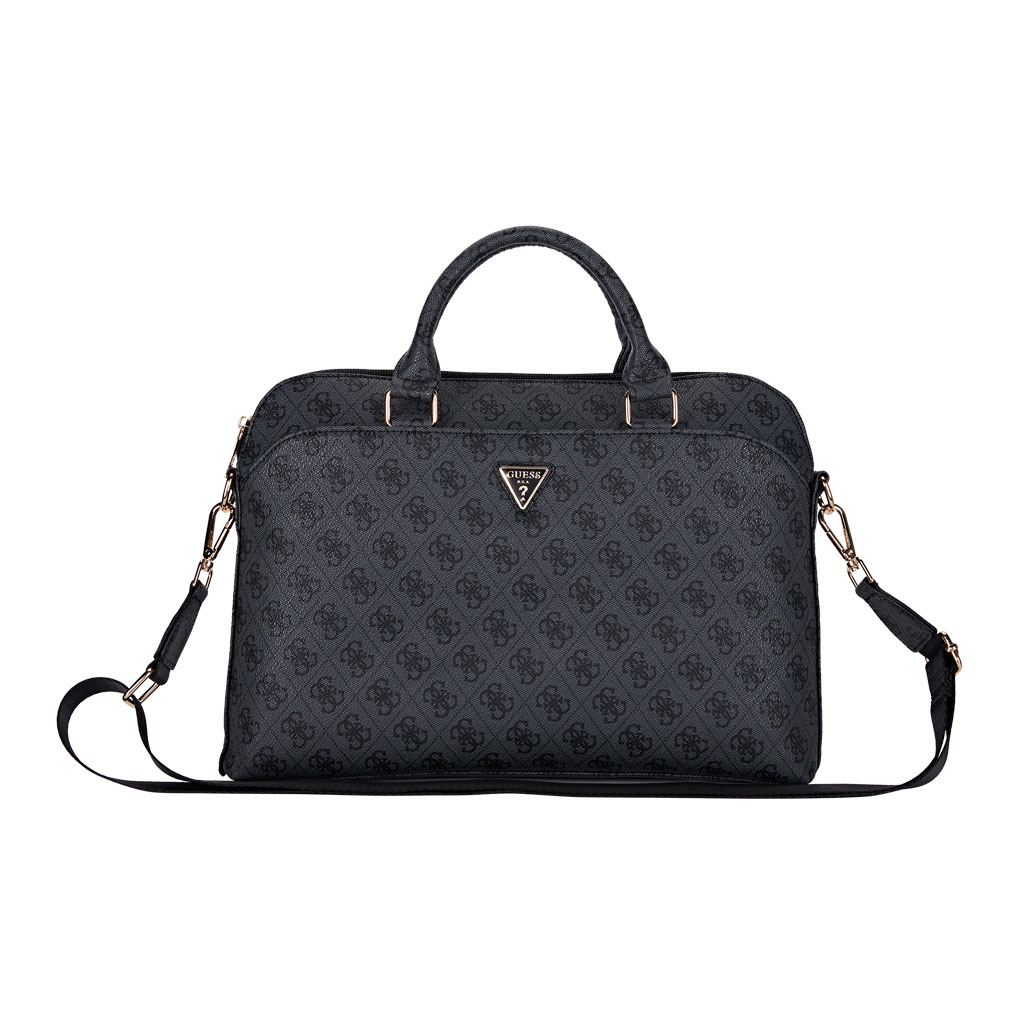 Guess torba 4G Pattern Triangle Logo 15“