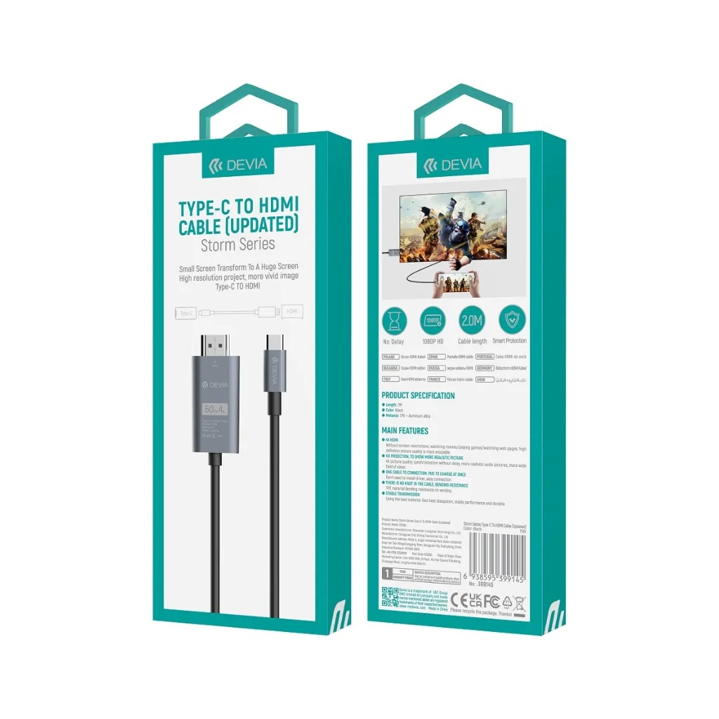 Kabel Storm EC084 USB C - HDMI