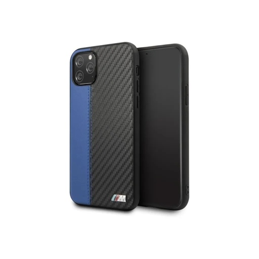 BMW maska Carbon Contrast Stripe (iPhone 11 Pro Max, plavo)