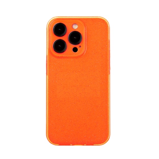 Silicone Case Shine (iPhone 14 Pro, orange)