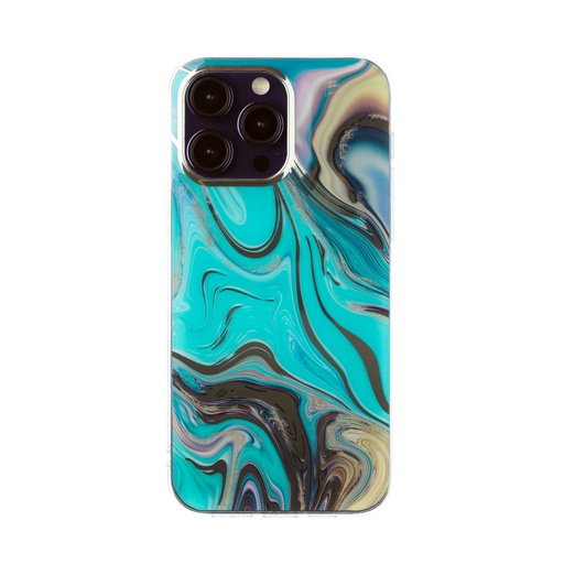 Phone Case Golden Marble (iPhone 14 Plus, green)