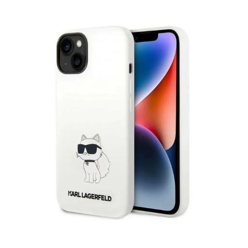 Karl Lagerfeld Phone Case Choupette Liquid NFT (iPhone 14 Plus, white)