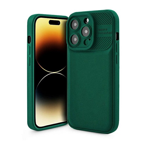Silicone Case Textured Stripes (Samsung A13 5G, dark green)