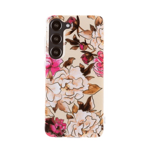 Phone Case Golden Lines Flower (Samsung A14 5G, beige)