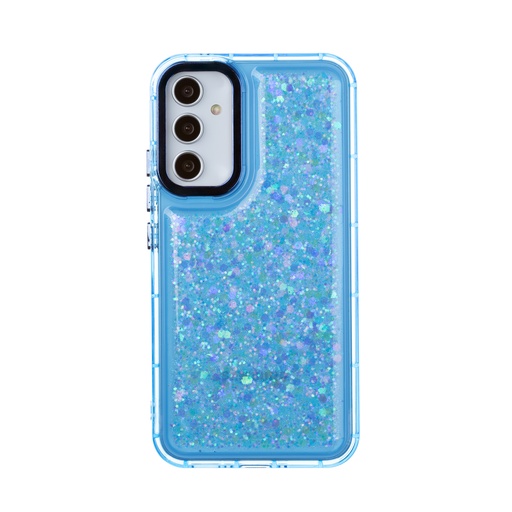 Maska Pillow Effect Glitter (Samsung A34, plavo)