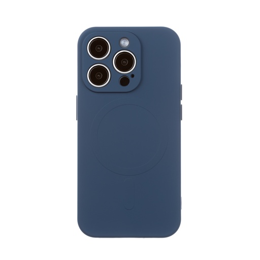 Silicone Case MagSafe Monochrome (iPhone 15 Plus, blue)
