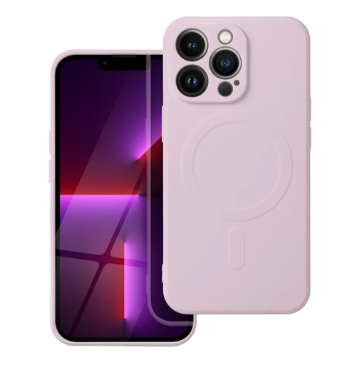 Silicone Case MagSafe Monochrome (iPhone 15 Pro Max, pink)