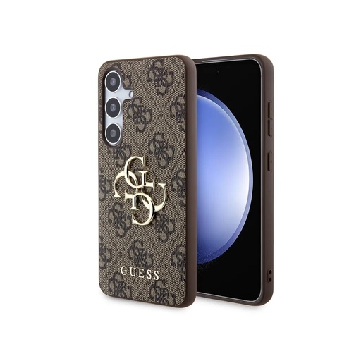 Guess Phone Case 4G Pattern Metal Logo (Samsung S24, brown)