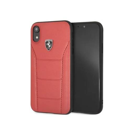 Ferrari maska Genuine Leather Seat Design (iPhone XR, crveno)