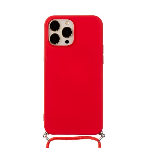 Phone Case Monochrome Cord (iPhone 15 Pro, red)