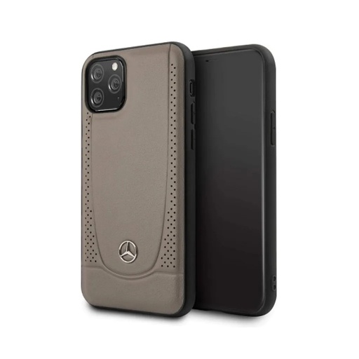 Mercedes-Benz maska Leather Perforations (iPhone 11 Pro Max, smeđe)