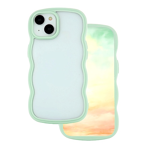 Phone Case Wave Transparent (iPhone 11, green)
