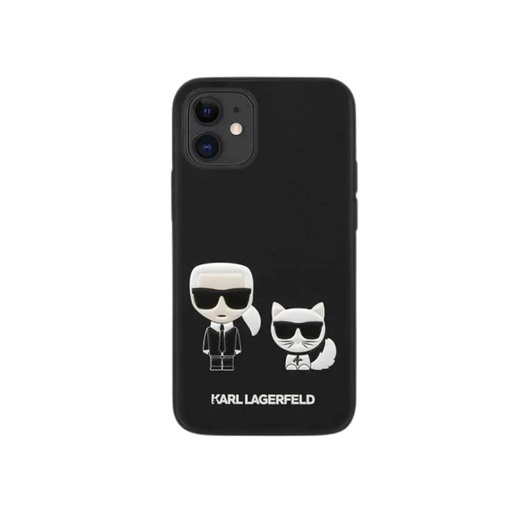 Karl Lagerfeld Phone Case K&C Bodies Embossed (iPhone 12 Mini, black)