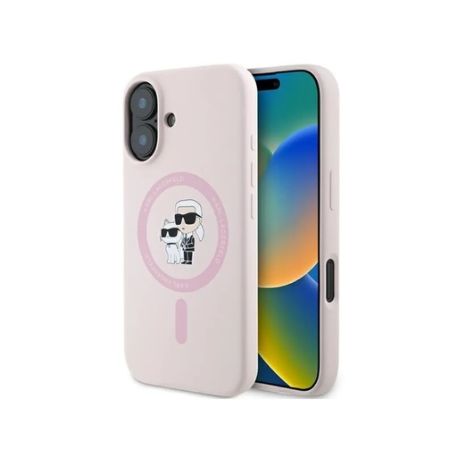 Karl Lagerfeld Phone Case K&C Bodies Liquid MagSafe (iPhone 16, pink)