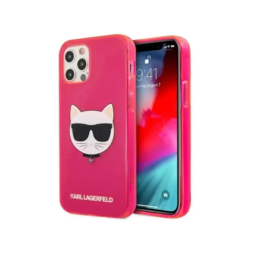Karl Lagerfeld Phone Case Choupette Head Liquid MagSafe (iPhone 16 Pro Max, pink)