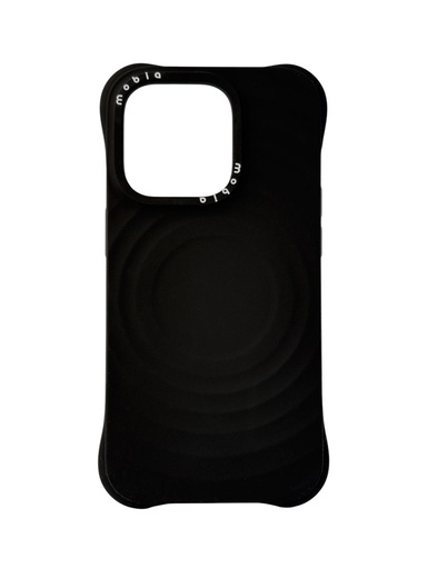 Silicone Case Wave (iPhone 15 Pro Max, black)