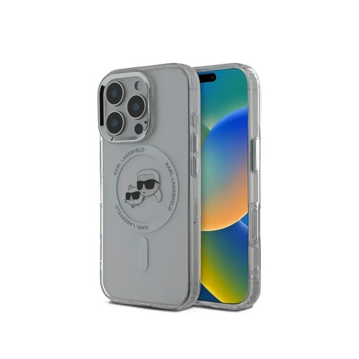 Karl Lagerfeld maska K&C Heads Metal Frame MagSafe (iPhone 16 Plus, crno)