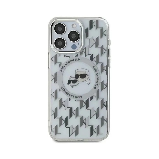 Karl Lagerfeld Phone Case K&C Heads Monogram MagSafe (iPhone 16, transparent)