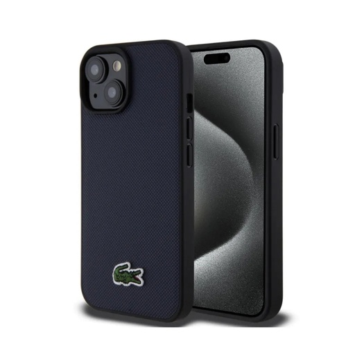 Lacoste maska MagSafe Woven Petit Logo (iPhone 16 Pro Max, tamno plavo)