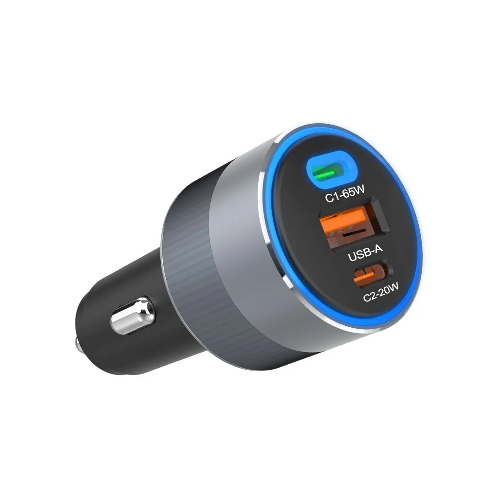 Forcell Car Adapter F-Energy 2 x USB C + USB