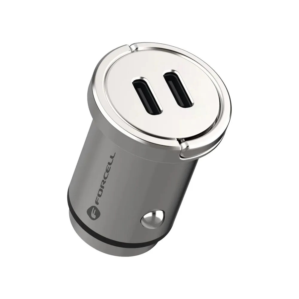 Forcell auto adapter F-Energy Mini 2 x USB C