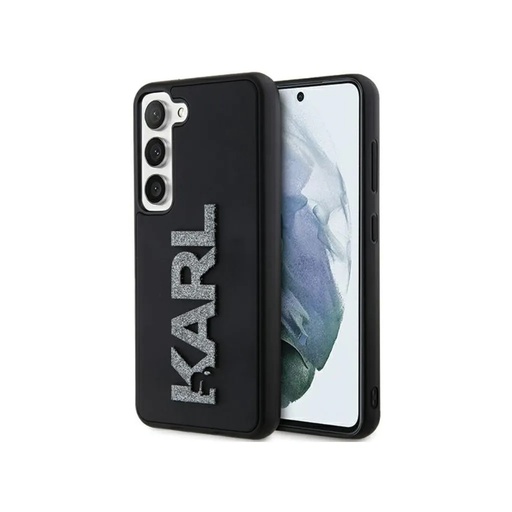 Karl Lagerfeld maska 3D Rubber Glitter Logo (Samsung S24, crno)