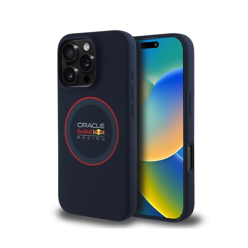 Red Bull maska MagSafe Red Ring Liquid (iPhone 16 Pro, tamno plavo)