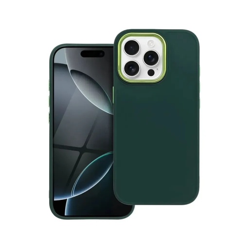 Phone Case Metal Lens Frame (Samsung S25, dark green)