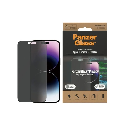 PanzerGlass Screen Protection Privacy (iPhone 16 Pro)