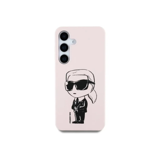 Karl Lagerfeld Phone Case Printed Graffiti Ikonik MagSafe (Samsung S25, pink)