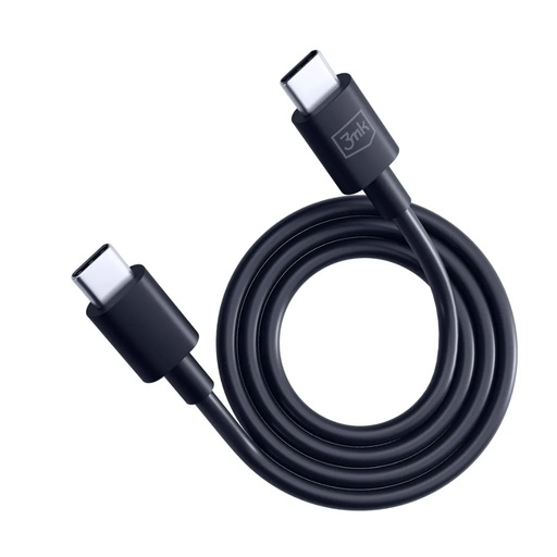 3mk Cable Cord Hyper USB C - USB C (black, 1.2 m)