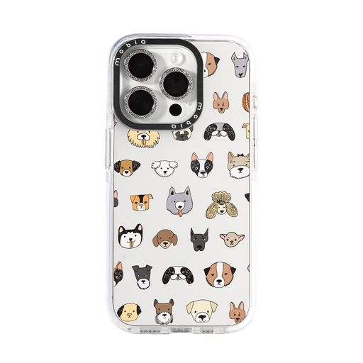 Maska Pattern Dog Breeds (Samsung A16, prozirno)