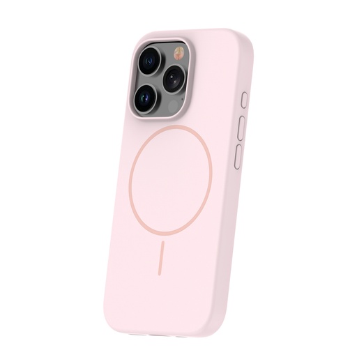 Silicone Case MagSafe Thin (iPhone 15, pink)