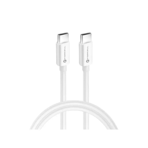 Forcell kabel C339 USB C (bijelo, 2 m)
