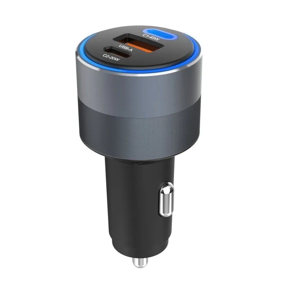 Forcell auto adapter F-Energy 2 x USB C + USB 65W