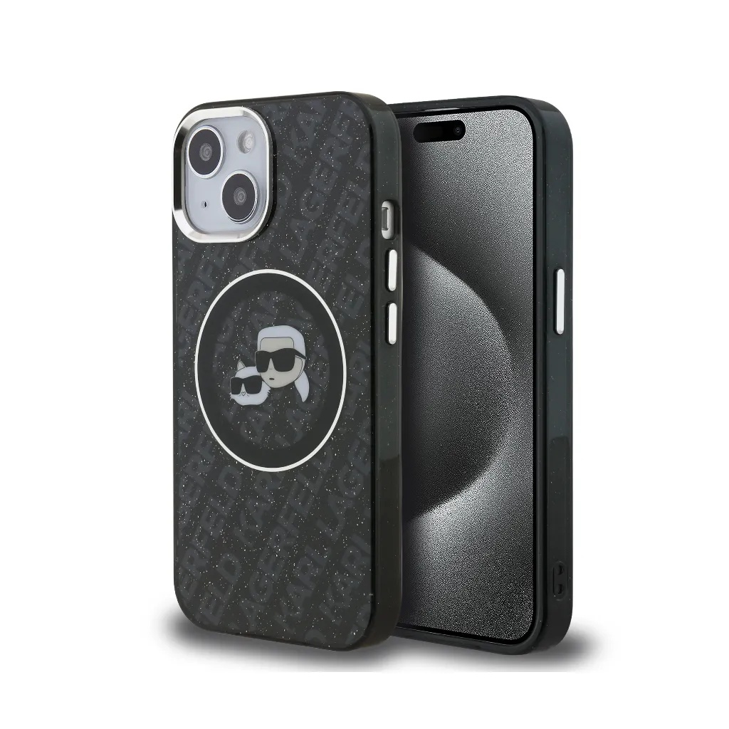 Karl Lagerfeld maska K&C Heads Glitter Logo MagSafe