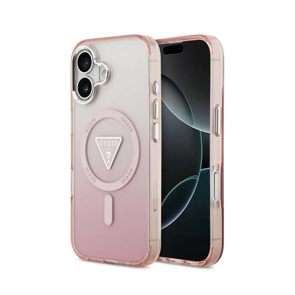 Guess Phone Case MagSafe Gradient Print Triangle Logo