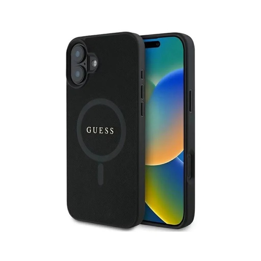 Guess Phone Case MagSafe Saffiano (iPhone 17 Air, black)