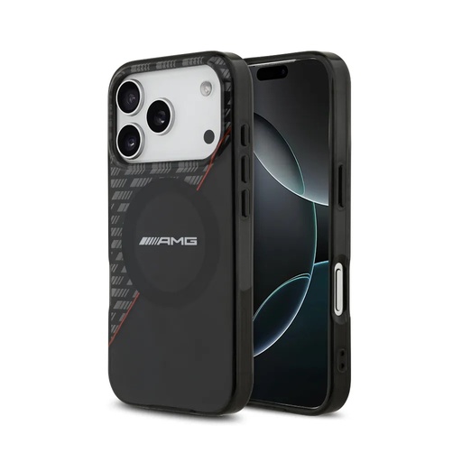 AMG maska MagSafe Double Layer Transparent Rhombs (iPhone 17 Pro, crno)