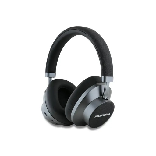 Karl Lagerfeld Earphones Saffiano Elongated Metal Logo (black, bluetooth headphones)